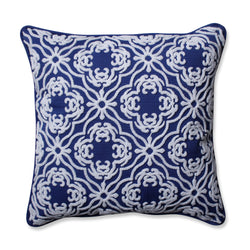 Allee Fresco Navy 18-inch Throw Pillow