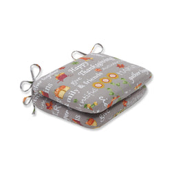 Autumn Harvest Haystack Rounded Corners Seat Cushion (Set of 2)