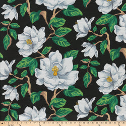 Magnolia Black Fabric