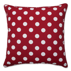Polka Dot Red 25-Inch Floor Pillow