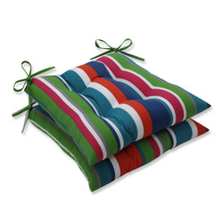 St. Lucia Stripe Tufted Seat Cushions