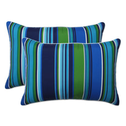 Sea Island Blue Over-Sized Rectangular Throw Pillow (Set Of 2)