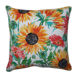 Sunflowers Sunburst 25-Inch Floor Pillow