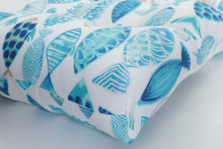 Hooked Seaside Blue 44" Blown Bench