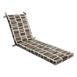 Solar Stripe Ebony Chaise Lounge Cushion 80x23x3