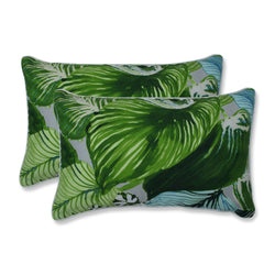 Lush Leaf Jungle Rectangular Throw Pillow (Set Of 2)