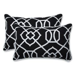 Kirkland Black Rectangular Throw Pillow (Set Of 2)