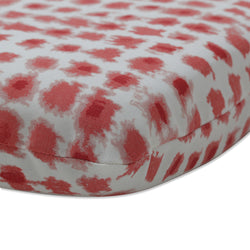 Alauda Coral Isle Red Rounded Corners Chair Cushion