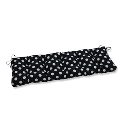 Polka Dot Black 56" Blown Bench
