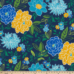 Spring Bling Blue Fabric