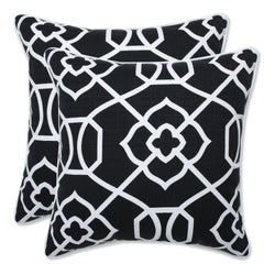 Kirkland Black 16.5-Inch Throw Pillow (Set of 2)