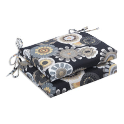 Crosby Ebony Squared Corners Seat Cushion (Set Of 2)
