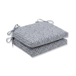 Herringbone Slate Squared Corners Seat Cushion (Set Of 2)