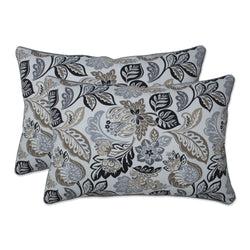Dailey Pewter Over-Sized Rectangular Throw Pillow (Set Of 2)