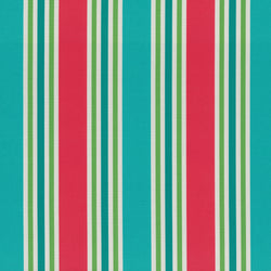 Aruba Stripe Turq/Coral Chaise Lounge Cushion