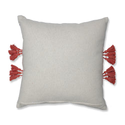 Ombre Tracks Blue/Coral 18-Inch Throw Pillow