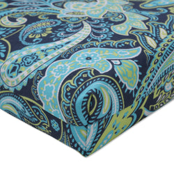 Pretty Paisley Navy Chaise Lounge Cushion