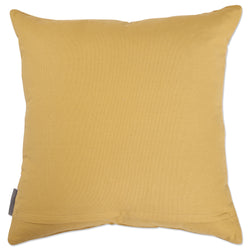 Indoor French Knots Yellow 18-inch Throw Pillow