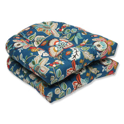 Telfair Peacock Wicker Seat Cushion (Set Of 2)
