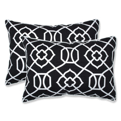 Kirkland Black Over-Sized Rectangular Throw Pillow (Set Of 2)