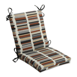 Solar Stripe Ebony Squared Corners Chair Cushion