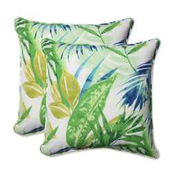 Soleil Blue/Green 18.5-Inch Throw Pillow (Set Of 2)