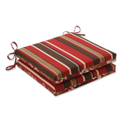 Monserrat / Montifleuri Sangria Red Squared Corners Seat Cushion 20X20X3 (Set Of 2)