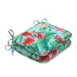 Tropical Paradise Rounded Corners Seat Cushion (Set Of 2)