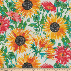 Sunflowers Sunburst Fabric