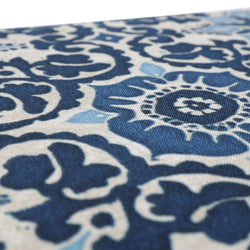 Woodblock Prism Blue Rounded Corners Chair Cushion