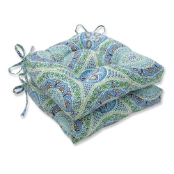 Delancey Lagoon Outdoor Deluxe Tufted Chairpad (Set Of 2)