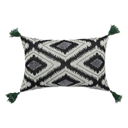 Zambia Green Rectangular Throw Pillow