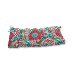 Sophia Turquoise/Coral 44" Blown Bench