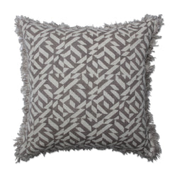 Dabu Prism Tobacco Yellow 19-inch Throw Pillow