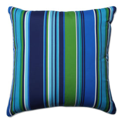 Spring Bling Blue\Sea Island Stripe Blue 25-Inch Floor Pillow
