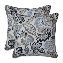 Dailey Pewter 16.5-Inch Throw Pillow (Set of 2)
