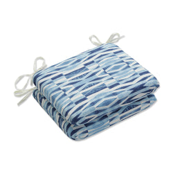 Nevis Waves Sailor Rounded Corners Seat Cushion (Set of 2)