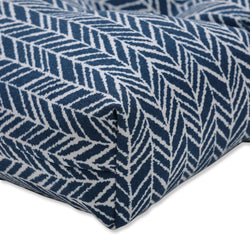 Herringbone Ink Blue 44" Blown Bench