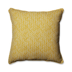 Herringbone Egg Yolk 25-Inch Floor Pillow