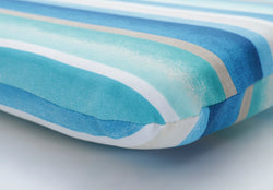 Dina Seaside Blue Rounded Corners Chair Cushion