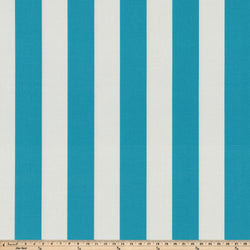 Cabana Stripe Turquoise Fabric
