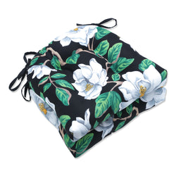 Magnolia Black Reversible Chair Pad (Set Of 2)