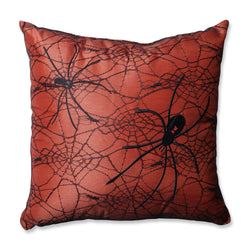Spider Orange 16.5-inch Throw Pillow