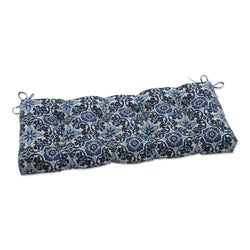 Woodblock Prism Blue 44" Blown Bench