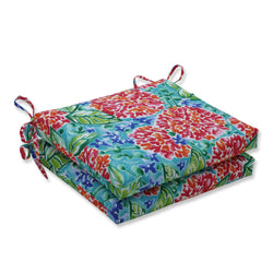 Garden Blooms Multi Squared Corners Seat Cushion (Set Of 2)