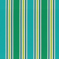 Aruba Stripe Turquoise\Green Wicker Loveseat Cushion