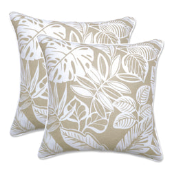 Delray Natural 18.5-Inch Throw Pillow (Set Of 2)
