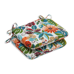 Lensing Jungle Rounded Corners Seat Cushion (Set Of 2)