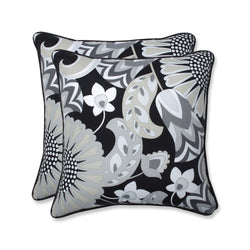 Sophia Graphite 18.5-Inch Throw Pillow (Set Of 2)