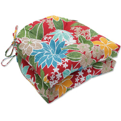 Bora Cay Red Reversible Chair Pad (Set of 2)